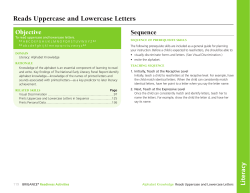 Reads Uppercase and Lowercase Letters