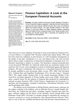 Finance Capitalism: A Look at the European Financial