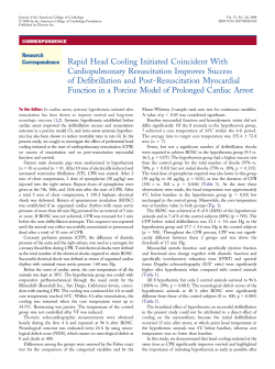 Rapid Head Cooling Initiated Coincident With Cardiopulmonary