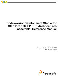Assembler User Guide