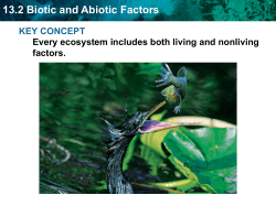 13.2 Biotic and Abiotic Factors