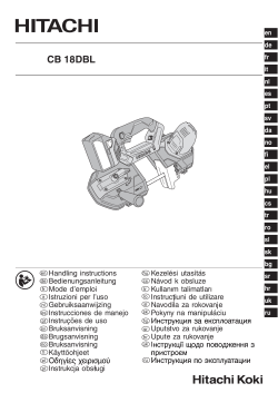 CB 18DBL - Hitachi Power Tools Australia