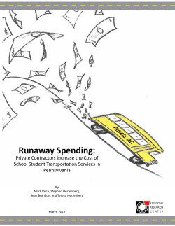 Runaway Spending - The Keystone Research Center