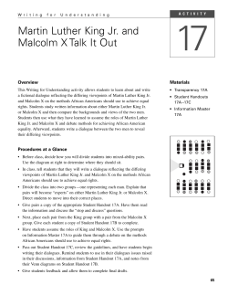 Martin Luther King Jr. and Malcolm X Talk It Out