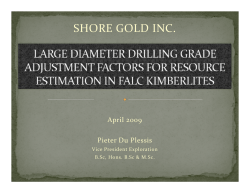 Star Diamond Project Large Diameter Drilling