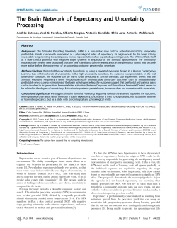 The Brain Network of Expectancy and Uncertainty Processing