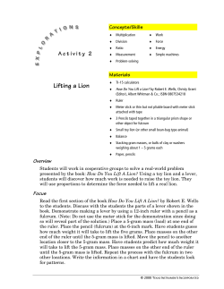 Lifting a Lion - TI Education