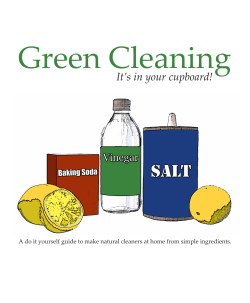 Green Cleaning - WSU Extension