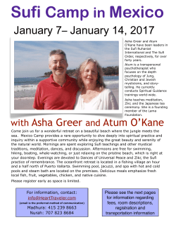 Sufi Camp in Mexico - Sufi Ruhaniat International