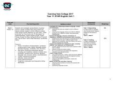 Course Outline - Canning Vale College