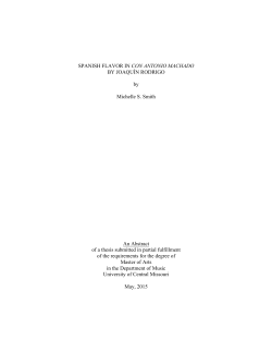 SPANISH FLAVOR IN CON ANTONIO MACHADO BY