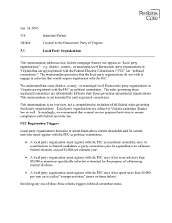 Memorandum on Local Party Activity