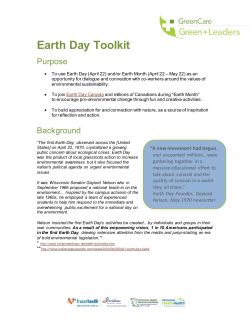 Earth Day Toolkit