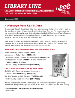 Summer 2016 - Free Library of Philadelphia