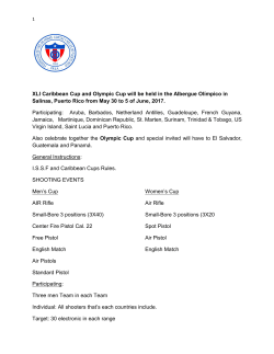 General Instructions-Instrucciones Copa del Caribe 2017