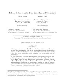 Balboa: A Framework for Event