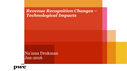 Revenue Recognition Changes