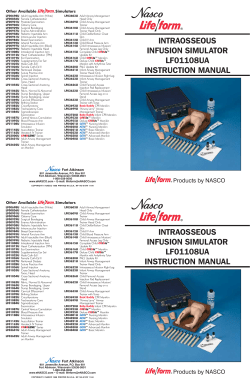 intraosseous infusion simulator lf01108ua instruction