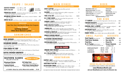 soups / salads sandwiches main dishes