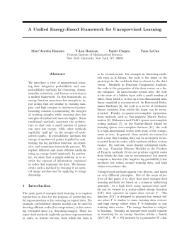 A Unified Energy-Based Framework for Unsupervised