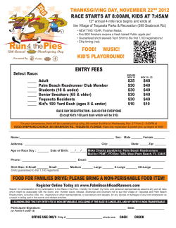 Run 4 the Pies - Registration