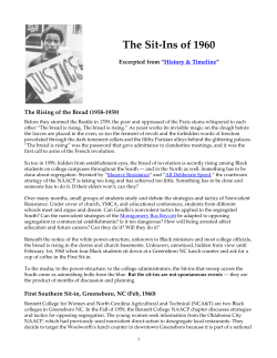 The Sit-Ins of 1960 - Civil Rights Movement Veterans