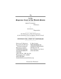Jackson v. Louisiana - Constitutional Accountability Center