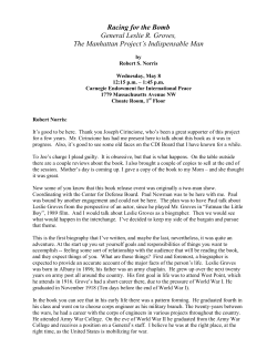 Racing for the Bomb - Carnegie Endowment for International Peace