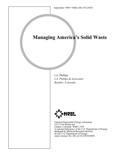 Managing America&trade;s Solid Waste