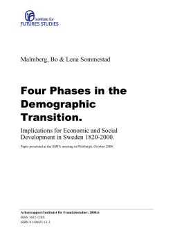 Four Phases in the Demographic Transition