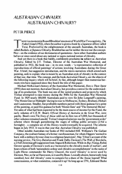 AUSTRALIAN CHIVALRY? - Sydney Open Journals online