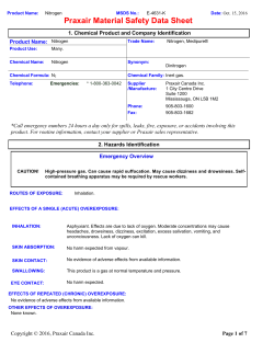Nitrogen MSDS E-4631 2016