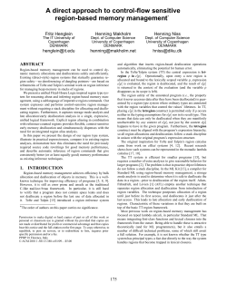 A direct approach to control-flow sensitive region