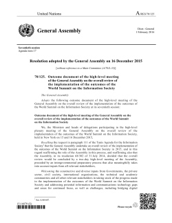 Resolution 70/125 Outcome document of the high-level