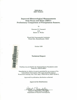 Improved Meteorological Measurements from Buoys and Ships