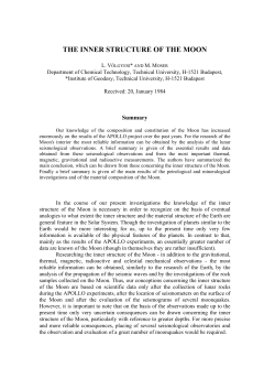 the inner structure of the moon