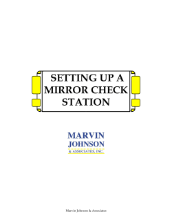 guide to setting up a mirror check station