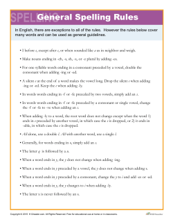 Words Ending in -ant and -ent