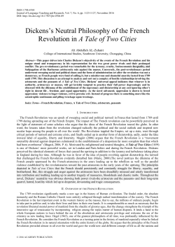 Dickens`s Neutral Philosophy of the French Revolution in A Tale of