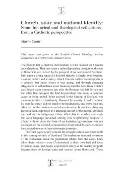 Church, state and national identity: