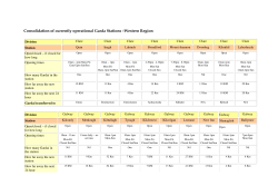 Consolidation of currently operational Garda Stations