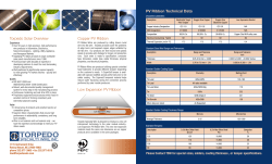 PV Ribbon Technical Data Torpedo Solar Overview Copper PV
