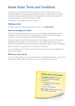 Aussie Assist Terms and Conditions