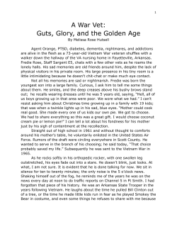 A War Vet: Guts, Glory, and the Golden Age