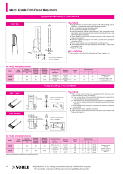 Metal Oxide Film Fixed Resistors
