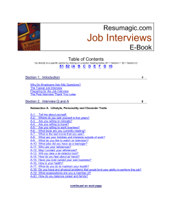 Job Interview Guide - resumagic.com