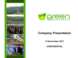 Pitch - Green Resources - Nyenrode Business Universiteit
