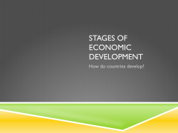 Rostow`s Stages of Economic Development (Modernization Theory)