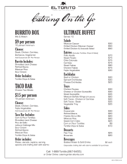 Catering On the Go