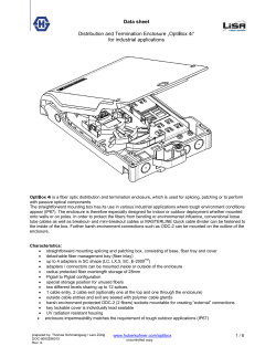 OptiBox 4i - Fiber to the Home